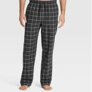 Men’s Flannel Grey Plaid  Pajama Lounge Pants- Goodfellow & Co.